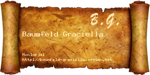 Baumfeld Graciella névjegykártya